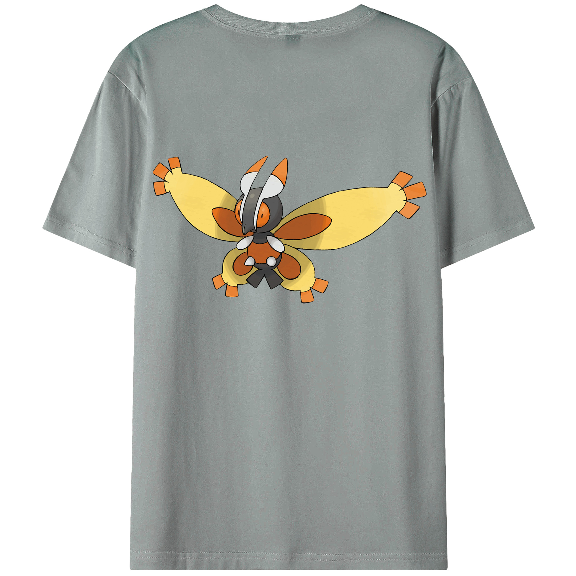 （画像用） ポケットモンスター Pokémon 綿100％ メンズ半袖Tシャツ（バックプリント） 通気性